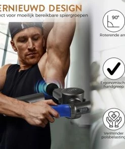Bluemay Massage Gun - Massageapparaat - 5 Instelbare Hoeken - 6 Massagekoppen - Carry Case -KLASVSA Verkoop 550x550 1635