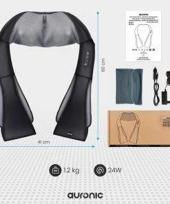 Auronic Draadloos Shiatsu Massagekussen - Elektrisch Apparaat - Nek En Schouder - Warmtefunctie Met Infrarood - Zwart 5 Auronic Draadloos Shiatsu Massagekussen - Elektrisch Apparaat - Nek En Schouder - Warmtefunctie Met Infrarood - Zwart -KLASVSA Verkoop 550x550 167