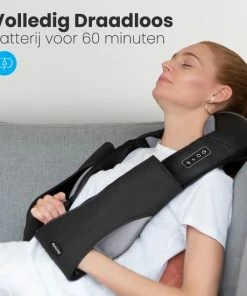 Auronic Draadloos Shiatsu Massagekussen - Elektrisch Apparaat - Nek En Schouder - Warmtefunctie Met Infrarood - Zwart 6 Auronic Draadloos Shiatsu Massagekussen - Elektrisch Apparaat - Nek En Schouder - Warmtefunctie Met Infrarood - Zwart -KLASVSA Verkoop 550x550 168