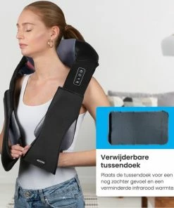 Auronic Draadloos Shiatsu Massagekussen - Elektrisch Apparaat - Nek En Schouder - Warmtefunctie Met Infrarood - Zwart 7 Auronic Draadloos Shiatsu Massagekussen - Elektrisch Apparaat - Nek En Schouder - Warmtefunctie Met Infrarood - Zwart -KLASVSA Verkoop 550x550 169