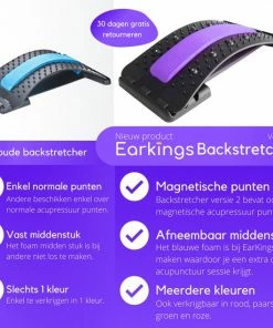 EarKings Backstretcher Massage Apparaat Met Zachte Massage Pads - Verstelbare Rugstretcher Voor Optimale Ontspanning - Paars 14 EarKings Backstretcher Massage Apparaat Met Zachte Massage Pads - Verstelbare Rugstretcher Voor Optimale Ontspanning - Paars -KLASVSA Verkoop 550x550 1696