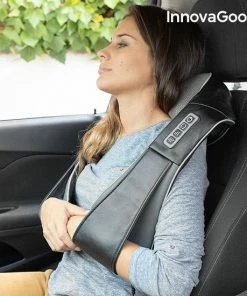 Innovagoods - Shiatsu Pro Massagekussen Voor Heel Het Lichaam - 8 Roterende Ballen Met Warmte Functie/infrarood En Een Autostekker Inbegrepen -KLASVSA Verkoop 550x550 1704