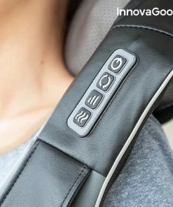 Innovagoods - Shiatsu Pro Massagekussen Voor Heel Het Lichaam - 8 Roterende Ballen Met Warmte Functie/infrarood En Een Autostekker Inbegrepen -KLASVSA Verkoop 550x550 1706