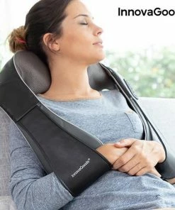 Innovagoods - Shiatsu Pro Massagekussen Voor Heel Het Lichaam - 8 Roterende Ballen Met Warmte Functie/infrarood En Een Autostekker Inbegrepen -KLASVSA Verkoop 550x550 1707