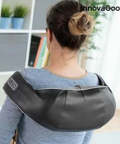 Innovagoods - Shiatsu Pro Massagekussen Voor Heel Het Lichaam - 8 Roterende Ballen Met Warmte Functie/infrarood En Een Autostekker Inbegrepen -KLASVSA Verkoop 550x550 1709