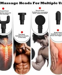 Shopbijshano Massagepistool - Massage Gun - Massagegun- Massager 4 Koppen 8.4V Grijs -KLASVSA Verkoop 550x550 1736