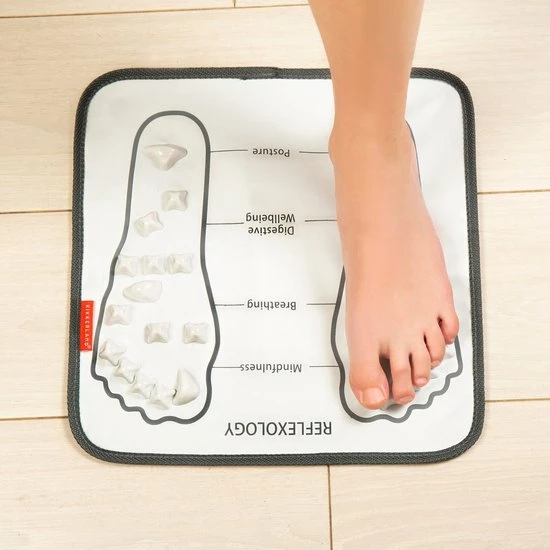Kikkerland Voetmassage Mat - Ontspanning - Mindfulness - Voor Op De Bank Of Op Bed 2 Kikkerland Voetmassage Mat - Ontspanning - Mindfulness - Voor Op De Bank Of Op Bed - Afbeelding 2