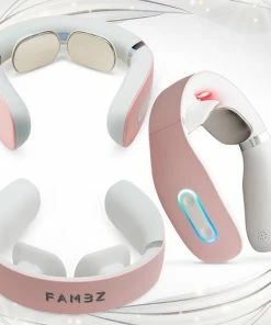 FAMBZ Ultimate Infrarood Nekmassage Apparaat (Ros? Roze) - 5 Verschillende Massages 16 Snelheden