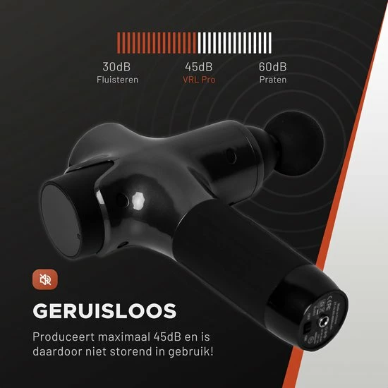 VRL Massage Gun Pro ? Compressie En Vibratie Massage ? Shiatsu ? Sportmassage ? Inclusief 8 Opzetkoppen ? Opbergkoffer En E-book 4 VRL Massage Gun Pro ? Compressie En Vibratie Massage ? Shiatsu ? Sportmassage ? Inclusief 8 Opzetkoppen ? Opbergkoffer En E-book - Afbeelding 4