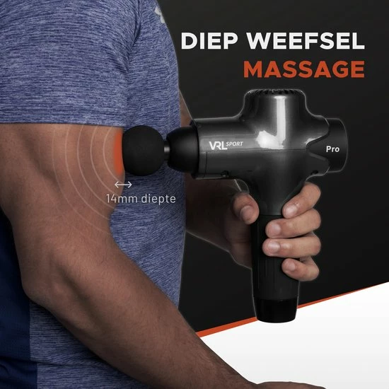VRL Massage Gun Pro ? Compressie En Vibratie Massage ? Shiatsu ? Sportmassage ? Inclusief 8 Opzetkoppen ? Opbergkoffer En E-book 6 VRL Massage Gun Pro ? Compressie En Vibratie Massage ? Shiatsu ? Sportmassage ? Inclusief 8 Opzetkoppen ? Opbergkoffer En E-book - Afbeelding 6