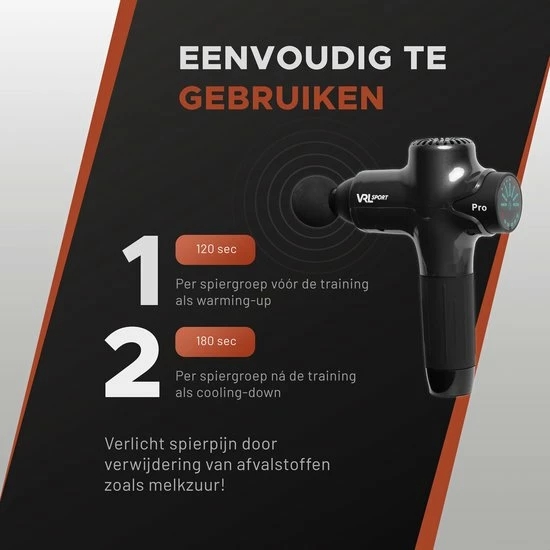 VRL Massage Gun Pro ? Compressie En Vibratie Massage ? Shiatsu ? Sportmassage ? Inclusief 8 Opzetkoppen ? Opbergkoffer En E-book 8 VRL Massage Gun Pro ? Compressie En Vibratie Massage ? Shiatsu ? Sportmassage ? Inclusief 8 Opzetkoppen ? Opbergkoffer En E-book - Afbeelding 8