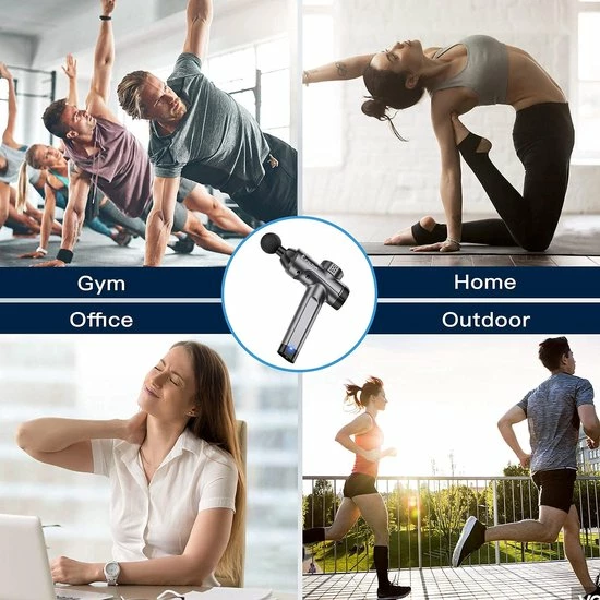 Fylina PRO4 Massage Gun - 30 Snelheden - 8 Opzetstukken - Massage Pistool - Massagegun - Draadloos Massage Apparaat 5 Fylina PRO4 Massage Gun - 30 Snelheden - 8 Opzetstukken - Massage Pistool - Massagegun - Draadloos Massage Apparaat - Afbeelding 5