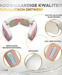 FAMBZ Ultimate Infrarood Nekmassage Apparaat (Ros? Roze) - 5 Verschillende Massages 16 Snelheden -KLASVSA Verkoop 550x550 176