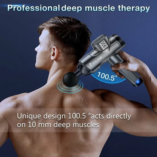 Fylina PRO4 Massage Gun - 30 Snelheden - 8 Opzetstukken - Massage Pistool - Massagegun - Draadloos Massage Apparaat 9 Fylina PRO4 Massage Gun - 30 Snelheden - 8 Opzetstukken - Massage Pistool - Massagegun - Draadloos Massage Apparaat - Afbeelding 9