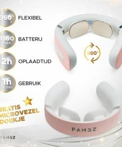 FAMBZ Ultimate Infrarood Nekmassage Apparaat (Ros? Roze) - 5 Verschillende Massages 16 Snelheden -KLASVSA Verkoop 550x550 177