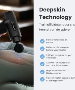 Lifeproducts Massage Gun ELITE - 6+2 Opzetstukken - Massage Gun Professioneel - Massage Pistool - Met Opbergzak - Zwart -KLASVSA Verkoop 550x550 185