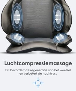 Lifeproducts Shiatsu Massagestoel Met Massagekussen – Massage Stoel Met Luchtcompressiemassage – Instelbare Warmtefunctie – Met Nekmassage, Rugmassage, En Dijmassage -KLASVSA Verkoop 550x550 204