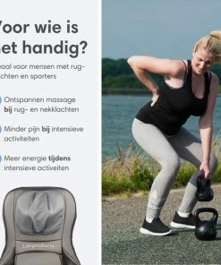 Lifeproducts Shiatsu Massagestoel Met Massagekussen – Massage Stoel Met Luchtcompressiemassage – Instelbare Warmtefunctie – Met Nekmassage, Rugmassage, En Dijmassage -KLASVSA Verkoop 550x550 205