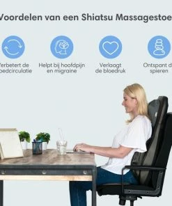 Lifeproducts Shiatsu Massagestoel Met Massagekussen – Massage Stoel Met Luchtcompressiemassage – Instelbare Warmtefunctie – Met Nekmassage, Rugmassage, En Dijmassage -KLASVSA Verkoop 550x550 206