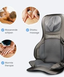 Lifeproducts Shiatsu Massagestoel Met Massagekussen – Massage Stoel Met Luchtcompressiemassage – Instelbare Warmtefunctie – Met Nekmassage, Rugmassage, En Dijmassage -KLASVSA Verkoop 550x550 210