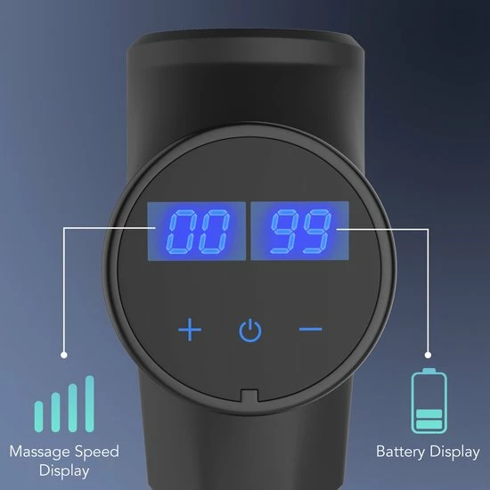 Northwall Massage Gun - Professioneel Massagegun - Inclusief Koffer - Massage Apparaat - Massage Pistool - Zwart 4 Northwall Massage Gun - Professioneel Massagegun - Inclusief Koffer - Massage Apparaat - Massage Pistool - Zwart - Afbeelding 4