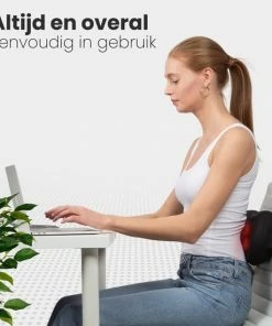 Auronic Draadloos Shiatsu Massagekussen - Elektrisch Nek En Rug Apparaat - Met Warmte Functie – Zwart -KLASVSA Verkoop 550x550 229