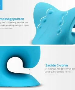 Mass?ji Massagekussen - Massage Kussen - Nekstretcher - Shiatsu Massagekussen - Nekmassage Apparaat - Nekkussen - Massage - Triggerpoint - Acupunctuur - Nek Massage -KLASVSA Verkoop 550x550 237