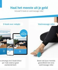 Mass?ji Massagekussen - Massage Kussen - Nekstretcher - Shiatsu Massagekussen - Nekmassage Apparaat - Nekkussen - Massage - Triggerpoint - Acupunctuur - Nek Massage -KLASVSA Verkoop 550x550 240