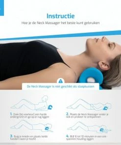 Mass?ji Massagekussen - Massage Kussen - Nekstretcher - Shiatsu Massagekussen - Nekmassage Apparaat - Nekkussen - Massage - Triggerpoint - Acupunctuur - Nek Massage -KLASVSA Verkoop 550x550 241