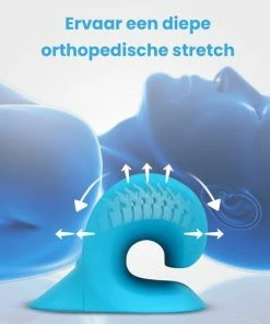 Fresh & Fit? Nekstretcher Massage Kussen Blauw - Nek Stretcher - Nekpijn - Nekkussen - Shiatsu Massagekussen - Nekmassage Apparaat ? Massagekussen San - Neck - Triggerpoint ? Acupunctuur - Rugstretcher - Postuur Corrector Blauw -KLASVSA Verkoop 550x550 244