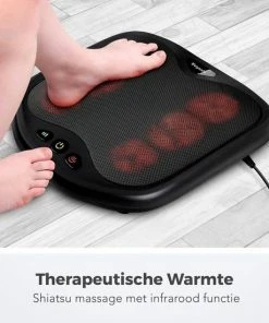LifeGoods Voetmassage Apparaat - 18 Shiatsu Massagekoppen - Infrarood Warmte Stand - Wasbaar - Zwart -KLASVSA Verkoop 550x550 249