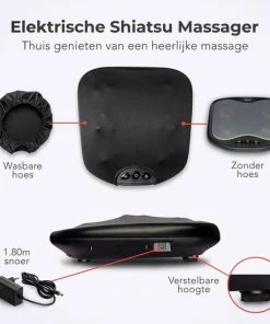 LifeGoods Voetmassage Apparaat - 18 Shiatsu Massagekoppen - Infrarood Warmte Stand - Wasbaar - Zwart -KLASVSA Verkoop 550x550 250