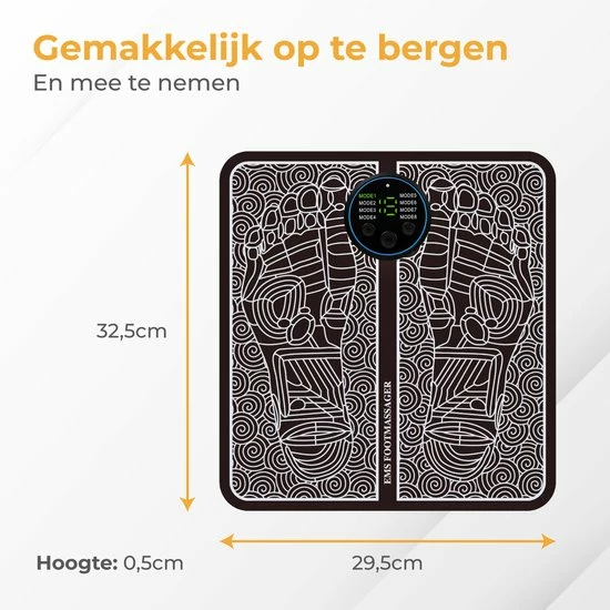 Nuvance - Voetmassage Apparaat Met Bediening - EMS Massage Mat - Stimuleert Bloedsomloop - Draadloos - 54 Standen - Zwart 7 Nuvance - Voetmassage Apparaat Met Bediening - EMS Massage Mat - Stimuleert Bloedsomloop - Draadloos - 54 Standen - Zwart - Afbeelding 7