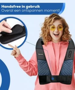 Rejuvenaid® - Shiatsu Massagekussen - Incl. Draagtas + Comfort Riem + Warmtebeschermer + Auto-Adapter - Verwarmt Nek & Rug Massageapparaat - Blauw -KLASVSA Verkoop 550x550 274