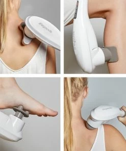 LifeGoods Massage Apparaat - Nek En Rug - Draadloos - 5 Opzetstukken - Wit/Grijs -KLASVSA Verkoop 550x550 299