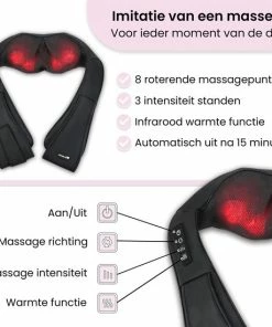 BrellaVio XL Draadloos Massage Kussen + Massagebal - Warmte Functie En Rugsluiting Voor Handsfree Gebruik - Shiatsu Apparaat Voor Nek/Schouder/Rug/Voeten 5 BrellaVio XL Draadloos Massage Kussen + Massagebal - Warmte Functie En Rugsluiting Voor Handsfree Gebruik - Shiatsu Apparaat Voor Nek/Schouder/Rug/Voeten -KLASVSA Verkoop 550x550 308