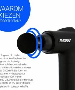 Massage Gun Professioneel THYTAN 30 Standen 2500mAh Tegen Spierpijn - Met Zwarte Koffer -KLASVSA Verkoop 550x550 315