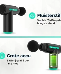 Massagerr® Mini Massage Gun – Incl. Koffer En Stressbal – LCD Touchscreen Display - Massage Pistool – 6 Niveaus & Turbostand - Sport En Relax Massage Apparaat -KLASVSA Verkoop 550x550 32