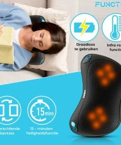 Sanbo Draadloos Massagekussen WL20 ? Massage Apparaten ? Warmte Functie Met Infrarood - Voor Thuis En Auto - Shiatsu 12 Sanbo Draadloos Massagekussen WL20 ? Massage Apparaten ? Warmte Functie Met Infrarood - Voor Thuis En Auto - Shiatsu -KLASVSA Verkoop 550x550 337