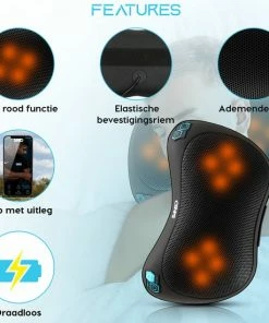 Sanbo Draadloos Massagekussen WL20 ? Massage Apparaten ? Warmte Functie Met Infrarood - Voor Thuis En Auto - Shiatsu 14 Sanbo Draadloos Massagekussen WL20 ? Massage Apparaten ? Warmte Functie Met Infrarood - Voor Thuis En Auto - Shiatsu -KLASVSA Verkoop 550x550 339