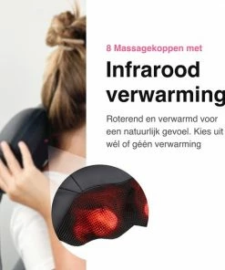 Vivid Green Shiatsu Massagekussen - Massage Apparaten - Nekmassage Apparaat - Infrarood Kussen Nek En Rug - Ontspanning - Zwart -KLASVSA Verkoop 550x550 343