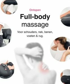 Vivid Green Shiatsu Massagekussen - Massage Apparaten - Nekmassage Apparaat - Infrarood Kussen Nek En Rug - Ontspanning - Zwart -KLASVSA Verkoop 550x550 344