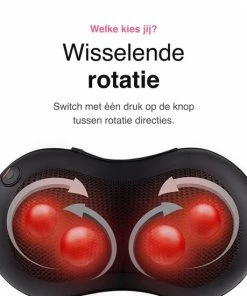 Vivid Green Shiatsu Massagekussen - Massage Apparaten - Nekmassage Apparaat - Infrarood Kussen Nek En Rug - Ontspanning - Zwart -KLASVSA Verkoop 550x550 349