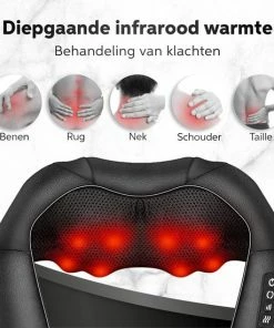 Living Nine Shiatsu Massagekussen - Elektrisch Nek En Schouder Apparaat ? Zwart -KLASVSA Verkoop 550x550 350
