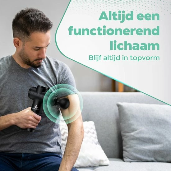 AyeWay Professionele Massage Gun - Nek, Rug, Fullbody - 7 Opzetstukken - 6 Standen 4 AyeWay Professionele Massage Gun - Nek, Rug, Fullbody - 7 Opzetstukken - 6 Standen - Afbeelding 4