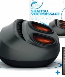 El Suvon Shiatsu Voetmassage Apparaat - Shiatsu Massagekussen - Voetmassage Apparaat Met Luchtcompressie En Infrarood Warmte - Voor Verbeterde Bloedcirculatie - Afstandsbediening