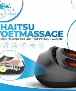 El Suvon Shiatsu Voetmassage Apparaat - Shiatsu Massagekussen - Voetmassage Apparaat Met Luchtcompressie En Infrarood Warmte - Voor Verbeterde Bloedcirculatie - Afstandsbediening -KLASVSA Verkoop 550x550 370