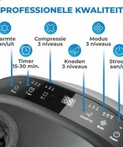 El Suvon Shiatsu Voetmassage Apparaat - Shiatsu Massagekussen - Voetmassage Apparaat Met Luchtcompressie En Infrarood Warmte - Voor Verbeterde Bloedcirculatie - Afstandsbediening -KLASVSA Verkoop 550x550 375