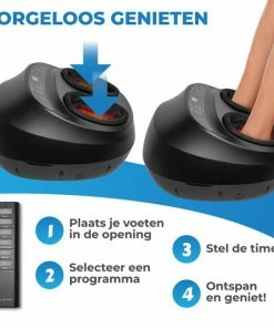 El Suvon Shiatsu Voetmassage Apparaat - Shiatsu Massagekussen - Voetmassage Apparaat Met Luchtcompressie En Infrarood Warmte - Voor Verbeterde Bloedcirculatie - Afstandsbediening -KLASVSA Verkoop 550x550 377