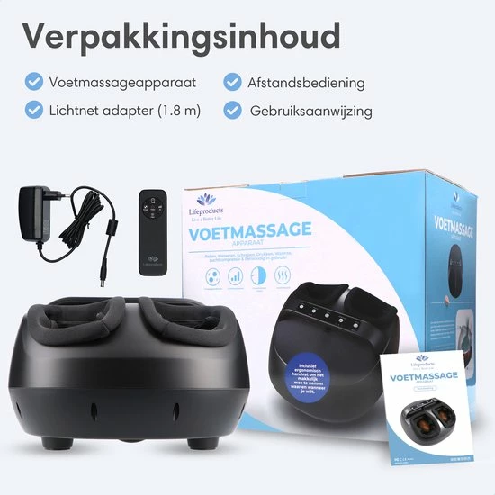 Lifeproducts Shiatsu Voetmassage apparaat | Voetmassage Apparaat met Luchtcompressie en Infrarood Warmte | Voor Verbeterde Bloedcirculatie | Met Draaghendel en Afstandsbediening Lifeproducts Shiatsu Voetmassage Apparaat | Voetmassage Apparaat Met Luchtcompressie En Infrarood Warmte | Voor Verbeterde Bloedcirculatie | Met Draaghendel En Afstandsbediening -KLASVSA Verkoop 550x550 395